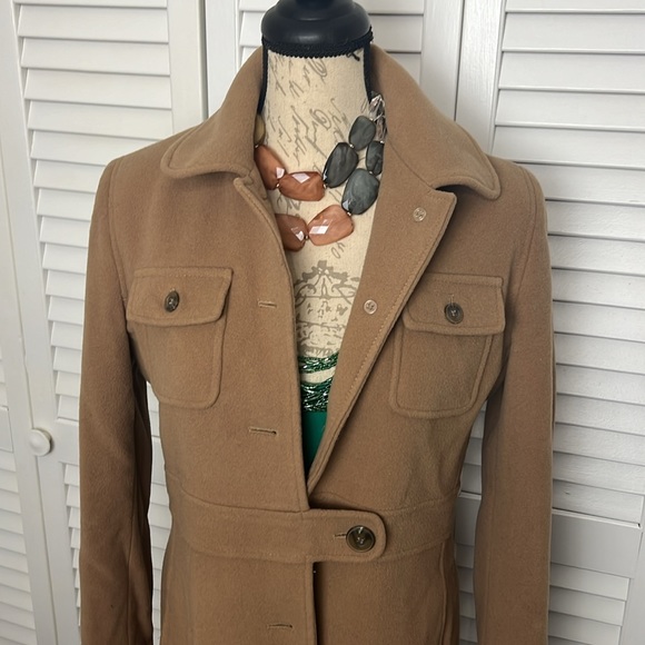 Kenneth Cole Reaction Tan Wool-blend Coat - Picture 2 of 9